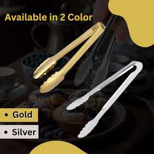 Pinzas para Alimentos de Acero Inoxidable Resistentes Bold Blossom, Juego de Más de 20 Piezas, Mangos Recubiertos de Vinilo, Utensilios Duraderos para Barbacoa y Cocina - Product Image 5