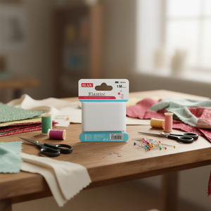 Nastro Elastico ILAN 50mm 1m Bianco per Artigianato e Cucito - Product Image 1