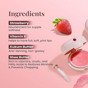 Bálsamo Labial Aclarante de Fresa de Marca Privada OEM al por Mayor, Bálsamo Hidratante con Manteca de Karité, Vitamina E y Extractos de Frutas - Product Image 3