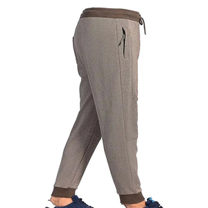 DAIZEN STAR Men's Gray Pink Color Blocked Cotton Letter Print Sweatpants Elastic Waist Drawstring Side Pockets Casual Joggers - Product Image 3