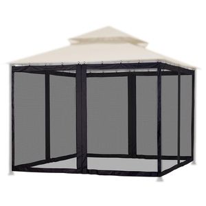 Zanzariera di Ricambio Nera 10x10 Pollici per Gazebo, Accessorio per Tenda - Product Image 1
