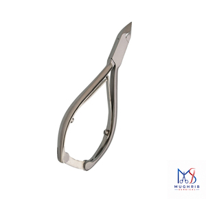 Cuticle Nipper 11 cm, <b>Box</b> Joint, D/Spring with <b>Lock</b> Stainless Steel Nail Nipper 12.5MM Flat Blade Sharp Tip - Product Image 3