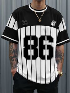 Camiseta Deportiva de Manga Corta con Cuello en V para Hombre, Color Blanco y Rojo, Número 32, Corte Regular, Transpirable, Tejido Ecológico - Product Image 4