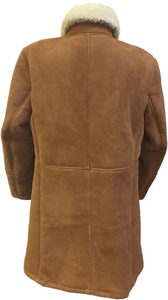 Luxury Genuine Leather <b>Shearling</b> <b>Jacket</b> <b>Men</b> Premium Sheepskin Fur Winter Biker Aviator Coat Warm Durable Stylish Outerwear - Product Image 6