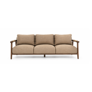 Sofá de Lujo de Madera de Teca Sólida para Exteriores, 3 Plazas, para Resort, Villa, Hotel, Patio, Piscina, Muebles de Descanso, Fabricante Personalizado - Product Image 4