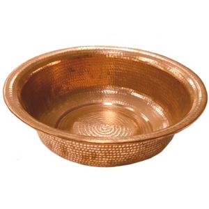 Cuenco de Cobre Puro Martillado Artesanal Moderno para Pedicura, Elegante Cuenco Decorativo de Metal para Servir, Respaldo Ajustable para Masajes - Product Image 3