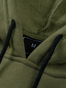 Men's Camouflage Color Block Pullover Hoodie Olive Green Black <b>Woodland</b> Camo Fleece Sweatshirt Streetwear Casual Fashion Hoodie - Product Image 5