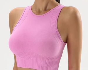 Conjunto de Yoga para Mujer con Logotipo Personalizado de Alta Calidad en Colores Personalizados, Ropa Deportiva de Spandex/Nylon, Conjunto de Gimnasio Elástico para Entrenamiento - Product Image 2