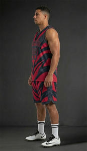 Tenues de football 7v7 personnalisées avec nom et numéro, ensemble maillot d'équipe 100 % polyester sans manches, grande taille, respirant - Product Image 3