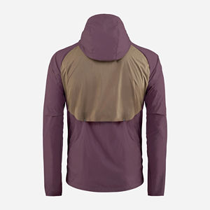เสื้อแจ็คเก็ตกันลมมีฮู้ดสีม่วงสองสีคุณภาพสูง พร้อมซิป  ไซส์ใหญ่ กันฝน กันน้ำ สำหรับฤดูใบไม้ร่วง - Product Image 4