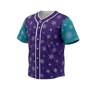 Maillot de baseball de Noël en tissu à séchage rapide, avec un style festif et des coutures renforcées pour une utilisation active saisonnière - Product Image 1