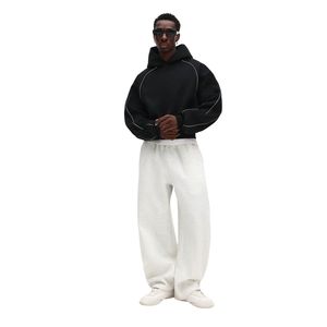 Sudadera con Capucha Extra Grande para Hombre, Unisex, 280 g/m², Estilo Vintage, Ecológica, de Alta Calidad, con Puños Acanalados de Poliéster/Algodón - Product Image 4