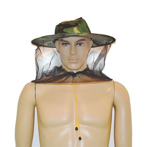 Voile d'apiculteur camouflage avec filet facial en maille pour activités extérieures, protection respirante anti-abeilles - Product Image 1