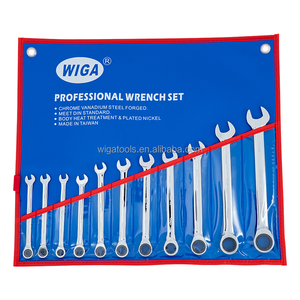 Juego de Llaves de Trinquete de Doble Extremo WIGA-DRW11 CR-V, Solución de Fijación para Taller - Product Image 1