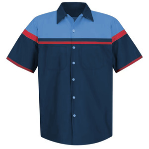 เสื้อเชิ้ตช่างอุตสาหกรรมแขนสั้นสำหรับฤดูร้อน ชุดทำงานก่อสร้าง เนื้อผ้านุ่มพิเศษ ลดการระคายเคือง ติดกระดุม - Product Image 4