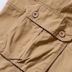 Shorts de golf hybrides personnalisés pour hommes, écologiques, unis, décontractés, en chino extensible, à devant plat, légers, à séchage rapide, avec poches - Product Image 3