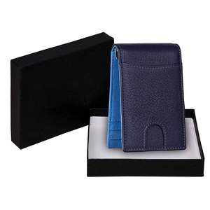 Multiple Card Cash Holder <b>Wallet</b> For Sale Men's Genuine Leather Slim <b>Fold</b> <b>Wallets</b> Minimalist Design Casual Leather Card Holder - Product Image 6