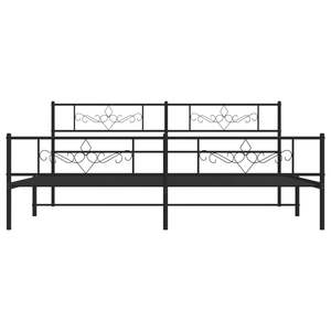 โครงเตียงคู่ทันสมัย ดีไซน์สี่เหลี่ยมผืนผ้า สีดำ ทำจากเหล็ก - Product Image 4