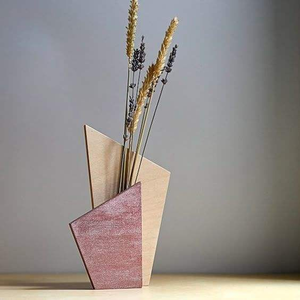 Jarrón de Madera Clásico Contemporáneo, Personalizable, Ligero, Hecho a Mano, Multiusos, para el Día de la Madre, Decoración del Hogar y Restaurantes, 100% Artesanal - Product Image 6