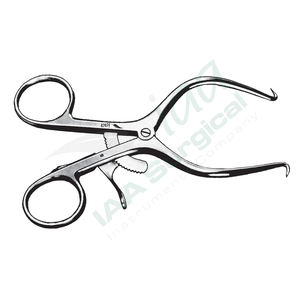 Retractor autoajustable Weitlaner de acero inoxidable para tejidos blandos, para procedimientos quirúrgicos pediátricos y de campo pequeño. - Product Image 3