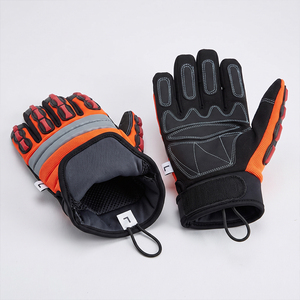 Comfortable Heavy Duty Safety Gloves Anti-Vibration Work Gloves for <b>Oil</b> Gas Industrial Use <b>Synthetic</b> Leather Cotton - Product Image 3