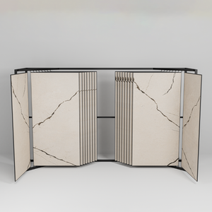 Tiles Display Rack <b>Stand</b> Sliding Slider Mechanism for Marble Ceramic Showroom Bombay Booklet Style Rack 8x4 - Product Image 1