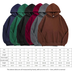 Custom Hoodies Manufacturers Plain <b>Blank</b> Hooded Sweatshirt 100% Cotton Thick Heavy <b>Weight</b> 500GSM Oversized Hoodies - Product Image 3