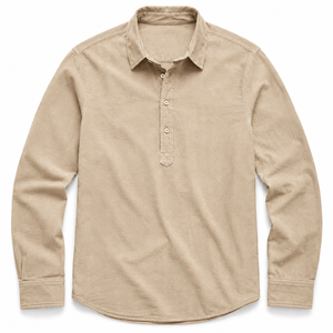 Camisa de Vestir para Hombre, Corte Regular, Cuello Alto, Ecológica, Transpirable, de Algodón Jacquard ODM, con un Solo Botón, 240g, Manga Larga - Product Image 2