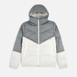 Blouson matelassé à capuche pour homme, coupe-vent, color block, hiver, décontracté, épais, rembourrage polyester, fermeture éclair, coupe régulière, prix abordable - Product Image 2
