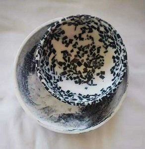 Handmade Resin <b>Bowl</b> Set Minimalist Design <b>Pink</b> Stackable Decorative <b>Bowls</b> for Home Use - Product Image 5