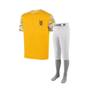Uniforme de Béisbol Transpirable de Talla Grande, 100% Poliéster, Venta al Por Mayor, Material Duradero - Product Image 4