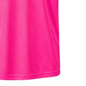 เสื้อเจอร์ซีย์กีฬาคอวีปักลายตราสัญลักษณ์แจ็คแอนด์จิลสีชมพูร้อนแรง แขนสั้น แถบสีขาว เสื้อทีมกีฬา ชุดยูนิฟอร์ม - Product Image 6
