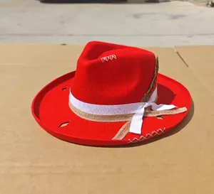 Nouveaux Chapeaux de Cowboy Blancs Vintage Style 2026 en Feutre pour Hommes – Vente en Gros à Prix Abordable pour Fêtes - Product Image 3