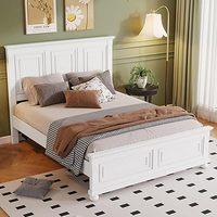 Cadre de lit rustique pakistanais fait main, taille Queen, meubles de chambre à coucher faits à la main, cadre de lit en bois massif sculpté à la main, taille King