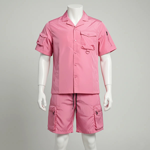 Conjunto de Camiseta y Pantalones Cortos de Lujo Blancos para Hombre, de la Mejor Calidad, con Logotipo Personalizado, Diseño de Diseñador, Conjunto de Verano de Dos Piezas para Hombre - Product Image 4