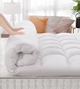 Cubrecolchón de Espuma Viscoelástica con Gel de Soporte Suave, Doble Capa, 4 Pulgadas - Product Image 1