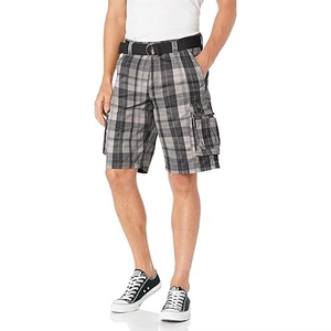 Shorts de sport décontractés pour hommes - Combinaison short-culotte unie à taille mi-haute avec cinq poches, coupe droite - Product Image 2