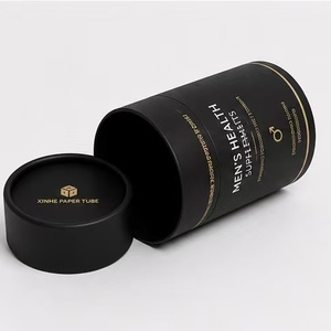 Luxury Rigid <b>Cardboard</b> Tea Herbal Supplement Packaging <b>Tube</b> with Custom Logo - Product Image 1
