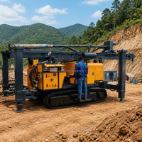 Foreuse de puits d'eau sur chenilles Kaishan KW600 450m, moteur de pompe 113kW, moteur Yuchai, couple rotatif de 8 500 Nm pour forages profonds