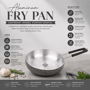 Wholesale Supplier Black Coated Aluminium Fry Pan Nonstick Cookware Skillet Kitchen Cooking Frying Pan Heavy Duty - Product Image 3