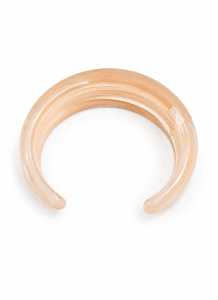 Handmade Burgundy Wine Resin Bangle Chunky Tapered Open C Shape Resin Craft Wrist Cuff Bracelet Women Jewelry Wholesale - Product Image 4