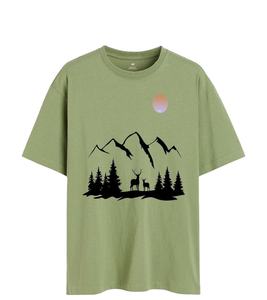 Camiseta informal 100% de algodón con cuello redondo para hombre, camiseta de manga corta prelavada, diseño antibolitas, camiseta de punto con estampado personalizado - Product Image 6