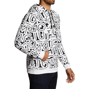 Sweat-shirt à capuche pour homme, fabriqué sur mesure en usine, 100% polyester, style décontracté pour l'hiver, impression par sublimation - Product Image 1