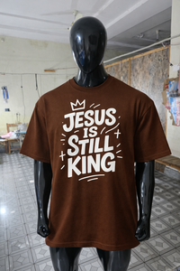 High Quality Heavyweight Cotton Oversized <b>Jesus</b> Is Still King T-<b>shirt</b> Men Christian Streetwear Vintage Graphic Drop Shoulder Tee - Product Image 5