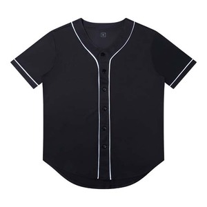 Maillot de baseball personnalisé vierge décontracté à boutons, uniformes d'équipe pour hommes et jeunes, sublimation, polyester cousu, vente en gros, meilleure vente 2025 - Product Image 4