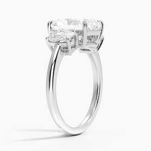 Faye Elongated Cushion Radiant Cut Moissanite Solitaire Engagement <b>Ring</b> 14K Gold Plated GRA Certified - Product Image 6