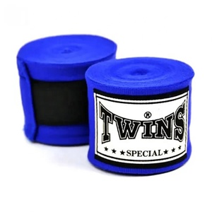 Bandages de boxe personnalisés de qualité supérieure en coton gris pour jumeaux, 3,5 mètres, pour le sport, le kickboxing et le Muay Thai - Product Image 6