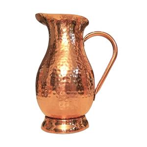 Jarra de Cobre para Beber en Casa, Ecológica, con Asa Metálica, Jarra de Agua Pura Certificada, Vajilla para la Mesa del Almuerzo y la Cena, Jarra Decorativa de Cobre - Product Image 1