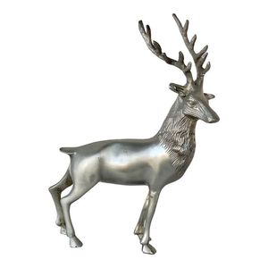Stylish <b>Christmas</b> Aluminum Reindeer Table Centerpiece Sculpture For Dining Table Decoration - Product Image 1