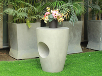 Table basse moderne en ciment, écologique, extensible, design minimaliste, durable pour salon, garantie 24 mois